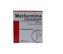 METFORMINA CLORHIDRATO - Tab. recub. caja x 100  - 850 mg