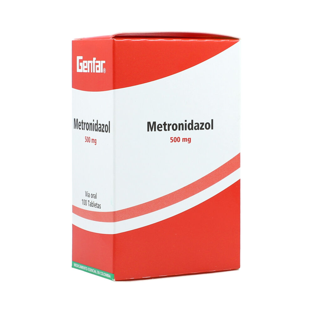 METRONIDAZOL GENFAR - Tabletas caja x 100  - 500 mg