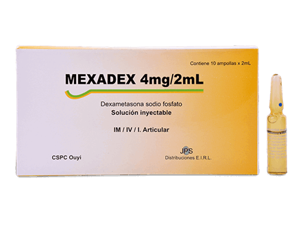 MEXADEX - Sol. Inyec. amp. via I.A. - I.V. - I.M. caja x 10 - 4 mg / 2 mL