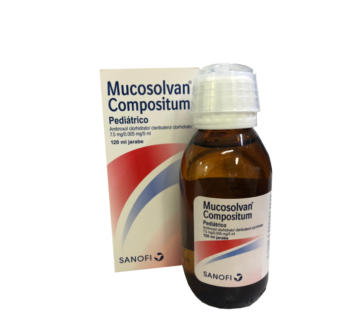 MUCOSOLVAN COMPOSITUM PEDIATRICO - Jarabe x 120 mL - 7.5 mg + 0.005 mg / 5 mL