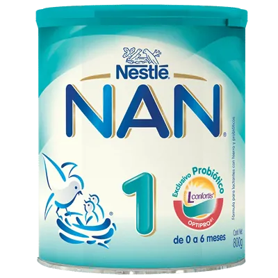 NAN 1 - Formula lactea infantil de inicio en polvo - 1 / 0 a 6 meses x 400 g