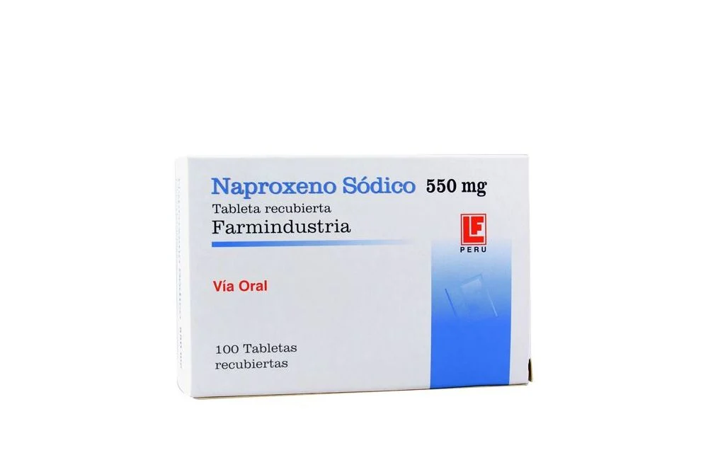 NAPROXENO SODICO FARMINDUSTRIA - Tabletas recubiertas caja x 100 - 550 mg