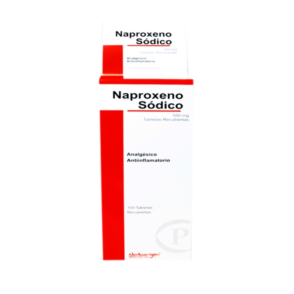 NAPROXENO SODICO PORTUGAL - Tab. Recu. caja x 100  - 550 mg