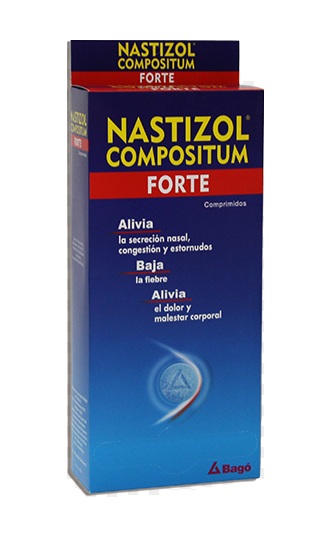 NASTIZOL  COMPOSITUM FORTE - Comp. x 150 - 500 mg + 4 mg + 10 mg