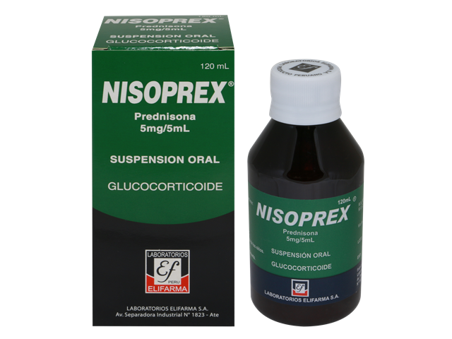 NISOPREX - Susp. oral x 120 mL - 5 mg / 5 mL