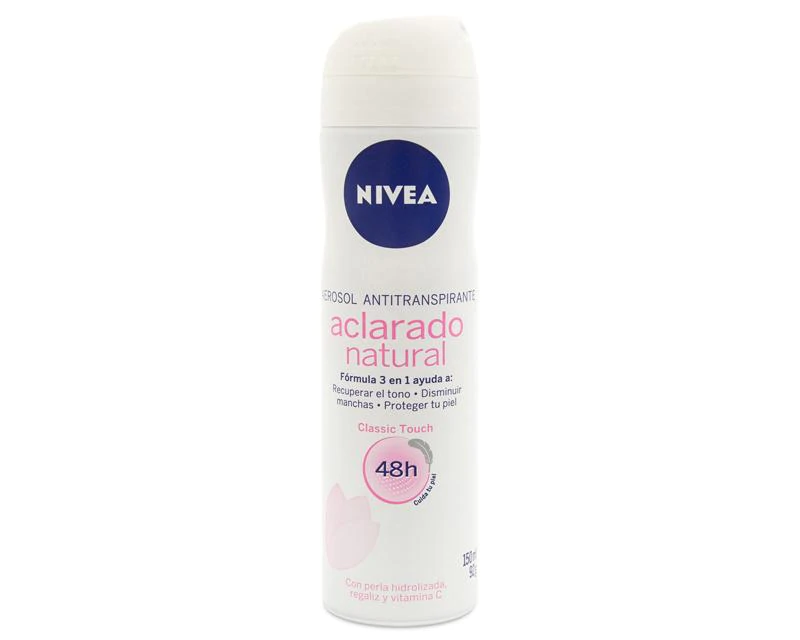 NIVEA - Aerosol antitranspirante ACLARADO NATURAL - 48h x 94 g / 150 mL