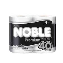 NOBLE PREMIUM - Papel higienico DOBLE HOJA 40 metros x 4 ROLLOS