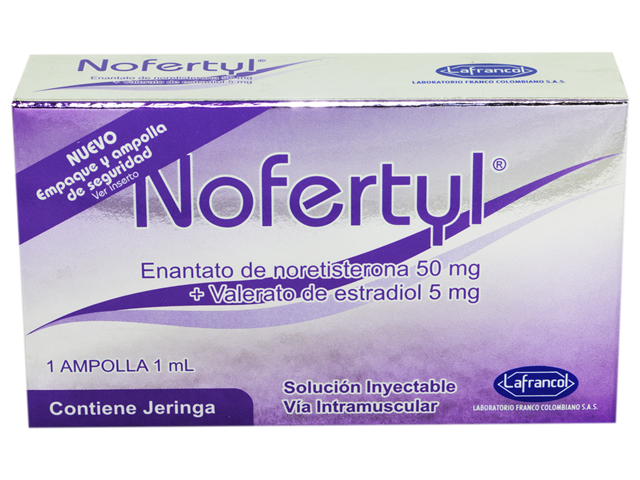 NOFERTYL - Sol. inyect. amp. via I.M. x 1 mL - 50 g + 5 mg