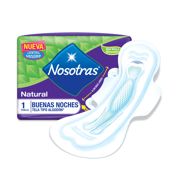 NOSOTRAS - Toallas femeninas NOSOTRAS - NATURAL BUENAS NOCHES x 1 unidad