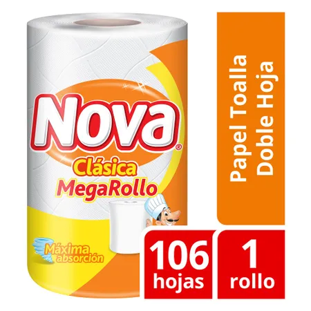 NOVA CLASICA - Rollo de papel toalla MEGAROLLO x 106 hojas