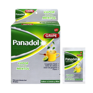 PANADOL - Sobres con polvo para solucion sabor a Limon y miel x 6 gr