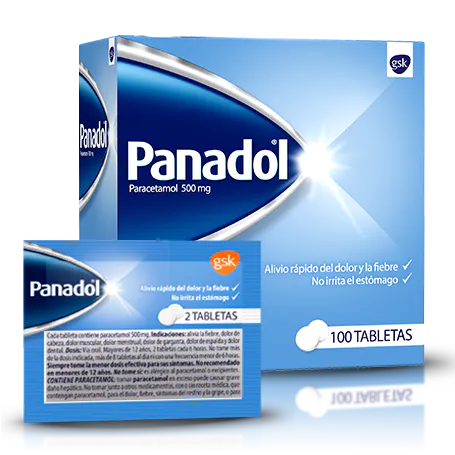 PANADOL - Tabletas caja x 100 (50 sobres x 2 c/u) - 500 mg