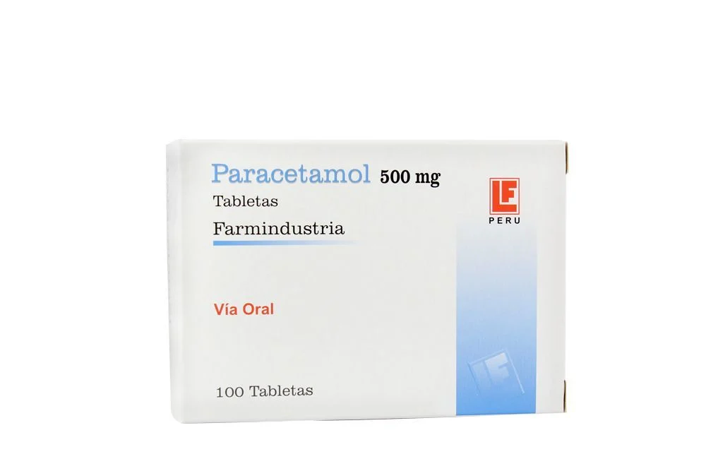 PARACETAMOL FARMINDUSTRIA - Tab. caja x 100  - 500 mg