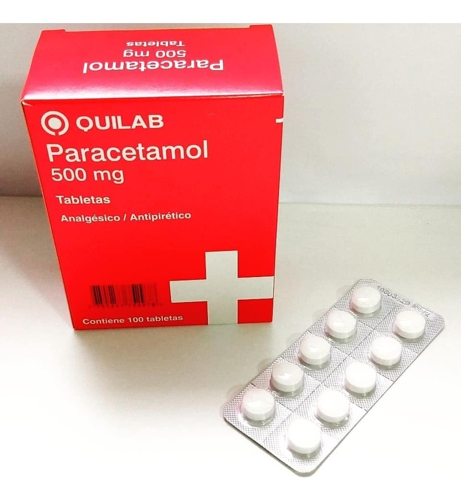 PARACETAMOL QUILAB - Tab.  caja x 100  - 500 mg