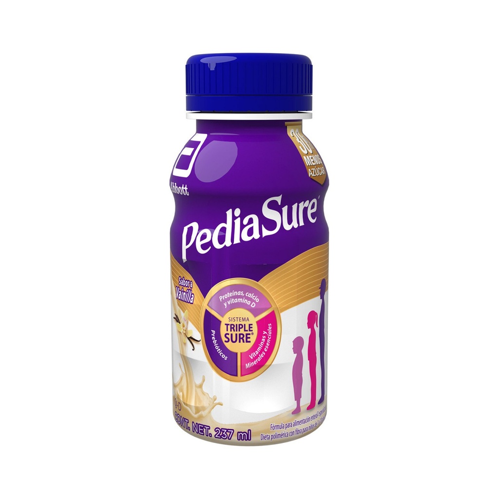 PEDIASURE - Bebida alimenticia para el crecimiento y desarrollo SABOR VAINILLA x 237 mL