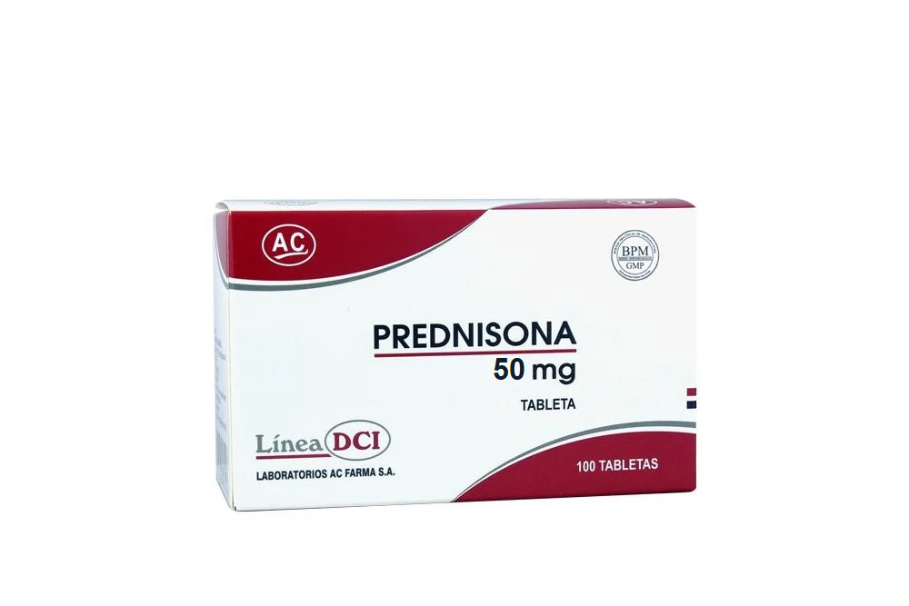 PREDNISONA AC FARMA - Tab. caja x 100  - 50 mg