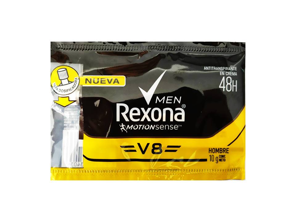 REXONA MEN - Antitranspirante en crema MOTIONSENSE V8 - 48H x 10 g