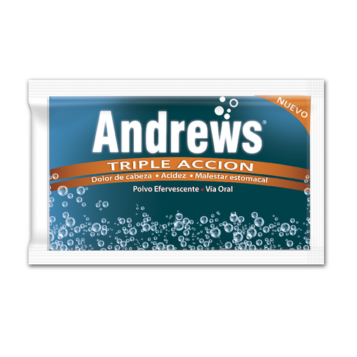 SAL DE ANDREWS TRIPLE ACCION - Sobres Caja x 90 Polvo efervescente - via oral - 7.9 g