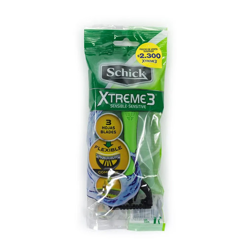 SCHICK XTREME 3 SENSITIVE - Afeitadora desechable SCHICK 3 hojas