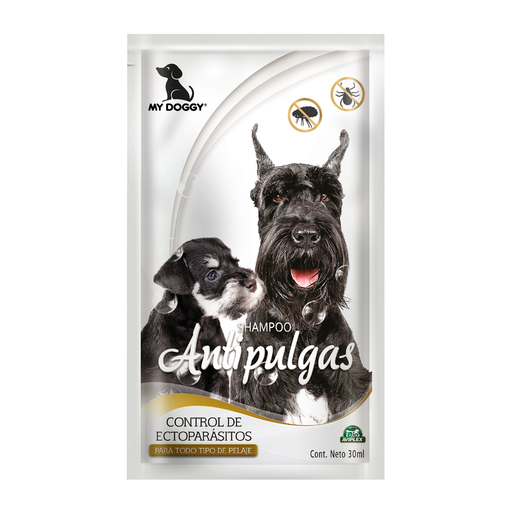 SHAMPOO ANTIPULGAS - Shampoo Antipulgas MY DOGGY para todo tipo de pelaje x 30 mL