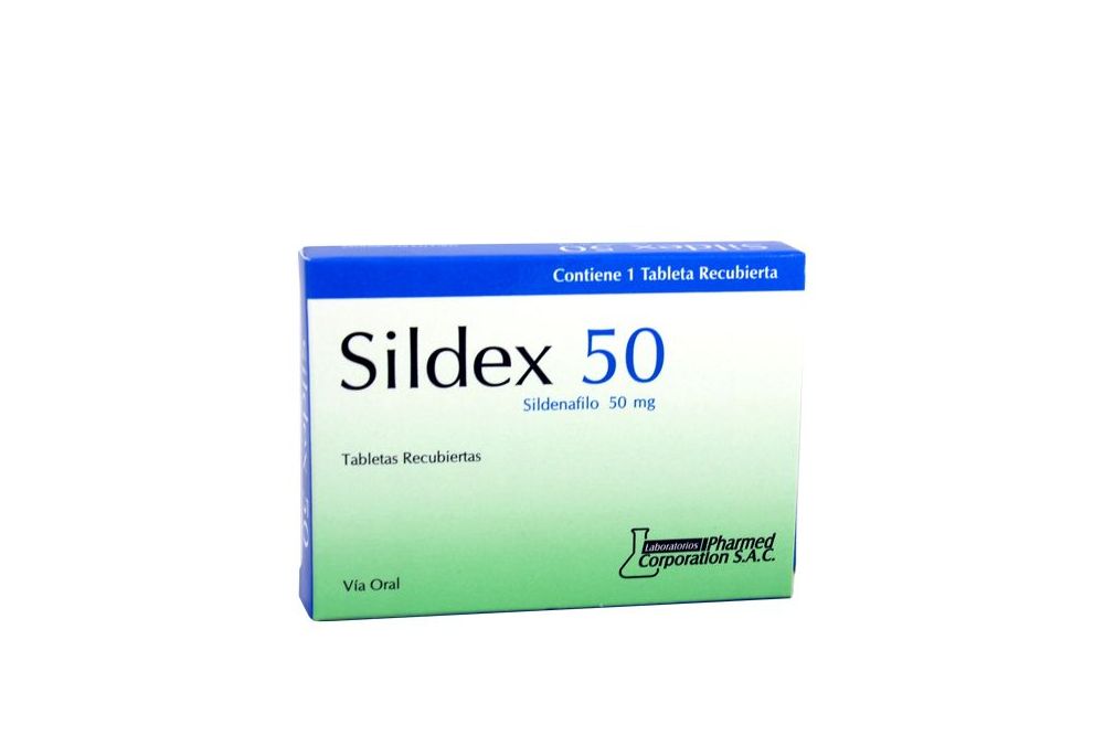 SILDEX 50 - Tab. Recub. caja x 1 - 50 mg