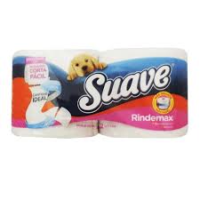 SUAVE - Papel higienico RESISTEMAX DOBLE HOJA - 20 metros x 2 ROLLOS