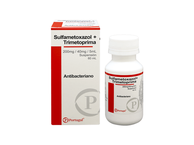 SULFAMETOXAZOL TRIMETOPRIMA - Suspension oral x 60 mL - 200 mg + 40 mg / 5 mL