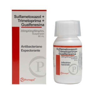 SULFAMETOXAZOL TRIMETOPRIMA GUAIFENESINA - Suspension oral x 60 mL - 200 mg + 40 mg + 50 mg / 5 mL