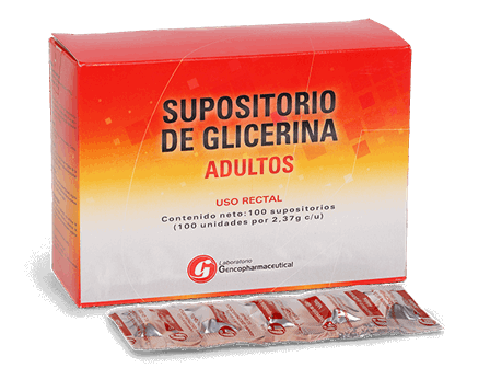 SUPOSITORIO DE GLICERINA ADULTOS - Uso rectal x 2.37 g