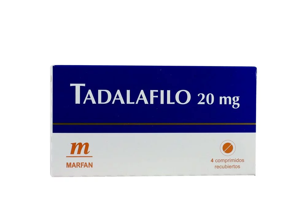 TADALAFILO - Comp. Recub. caja x 4 - 20 mg