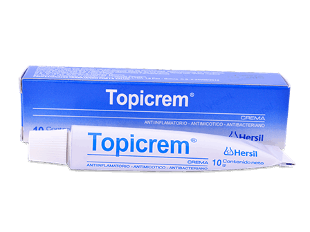 TOPICREM - Crem. x 10 g - 0.05 g + 0.10 g + 1 g