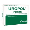 UROPOL FORTE - Tab. rec. caja x 100 - 500 mg + 100 mg