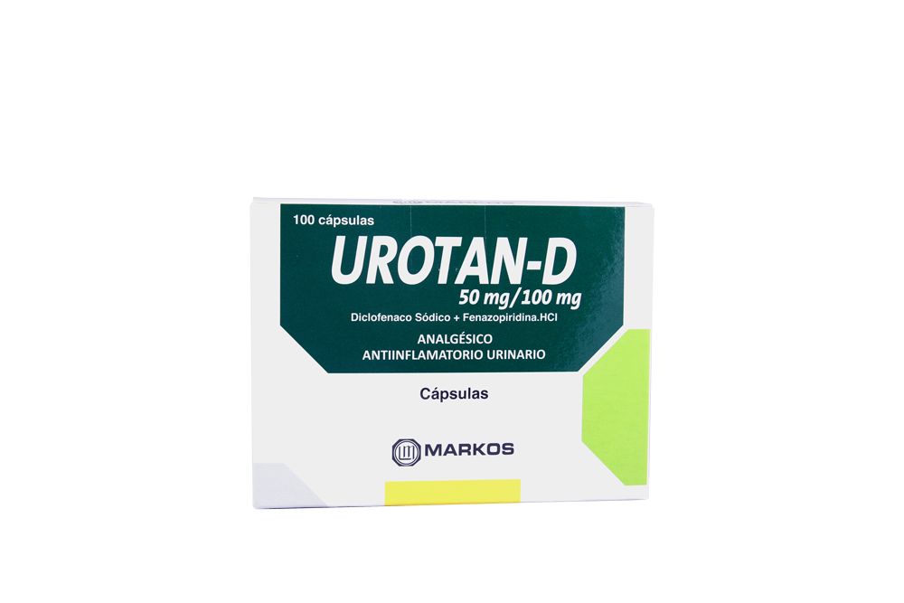 UROTAN - D - Caps. caja x 100 - 50 mg + 100 mg