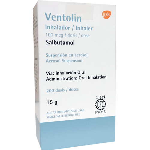 VENTOLIN - Inhalador 100 mcg / dosis - 200 dosis