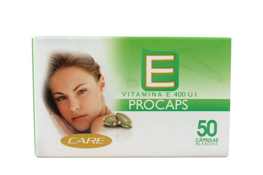 VITAMINA E PROCAPS - Caps. Bland. caja x 50 - 400 UI