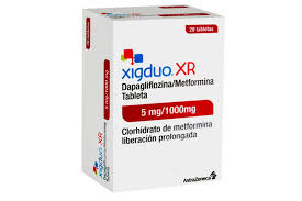 XIGDUO XR - Comprimidos de lib. prolong. caja x 30 - 5 mg + 1000 mg