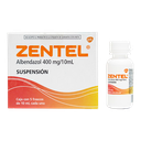 [ZENTEL] ZENTEL - Susp. Fco. x 10 mL caja x 5 - 400 mg / 10 mL