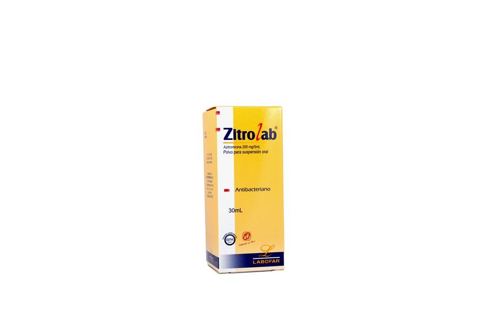 ZITROLAB - Polvo para suspension oral x 30 mL - 200 mg / 5 mL