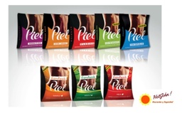 PIEL - Condones de latex natural lubricados x 3