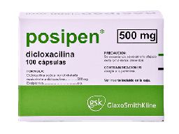 [POSIPEN] DICLOXACILINA IQFARMA - Capsulas caja x 100 - 500 mg (copiar)