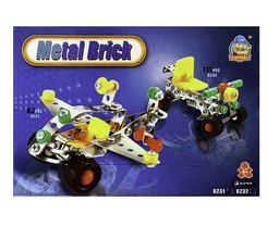 [MECANO] MECANO - Juego mecano de metal METAL BRICK modelo AVION x 86 piezas