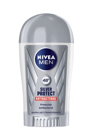 [NIVEA MEN] NIVEA MEN - Aerosol antitranspirante SILVER PROTECT ANTIBACTERIAL 48 HRS x 43 g (copiar)