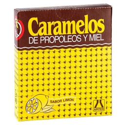 [CARAMELOS DE PROPOLEOS Y MIEL] CARAMELOS DE PROPOLEOS Y MIEL - Caramelos de propoleos y miel - propoleos estabilizado 1.5% caja x 12 - SABOR LIMON