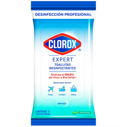 [CLOROX EXPERT] CLOROX EXPERT - Toallitas desinfectantes AROMA FRESCO paquete x 15 toallitas