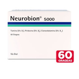 [NEUROBION 5000] NEUROBION 5000 - Grageas caja x 60 - 100 mg + 100 mg + 5000 mcg