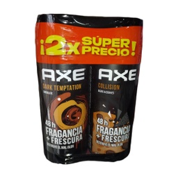 [2X SUPER PRECIO AXE] AXE - Desodorante corporal en spray DARK TEMPTATION CHOCOLATE 48H MAXIMA FRESCURA x 97 g / 150 mL (copiar)