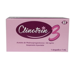 [CLINOTRIM 3] CLINOTRIM 3 - Suspension inyectable caja x 1 mL via I.M. - 150 mg / mL