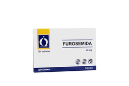 [FUROSEMIDA IQFARMA] FUROSEMIDA FARMINDUSTRIA - Tabletas caja x 100 - 40 mg (copiar)