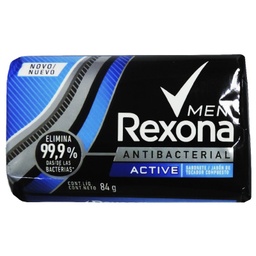 [REXONA MEN] REXONA MEN - Jabon de tocador compuesto REXONA ANTIBACTERIAL - ACTIVE x 84 g