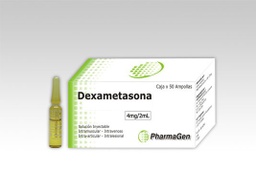 [DEXAMETASONA PHARMAGEN] DEXAMETASONA LABOT - Solucion inyectable ampolla via I.M. - I.V. - I.A. caja x 100 - 4 mg / 2 mL (copiar)